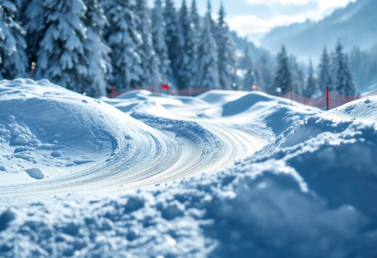 Atleti in azione durante una gara di snowboard cross