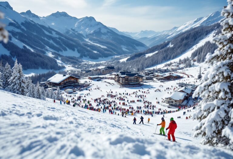 Bambini che si divertono sulla neve a Airolo-Pesciüm