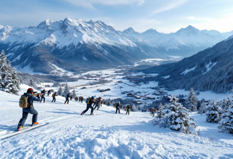 Atleta in azione durante una gara di biathlon ai Piani di Bobbio