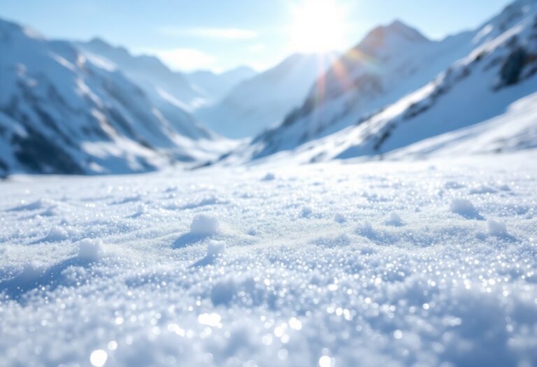 Vista panoramica di una località di montagna lussuosa in Europa