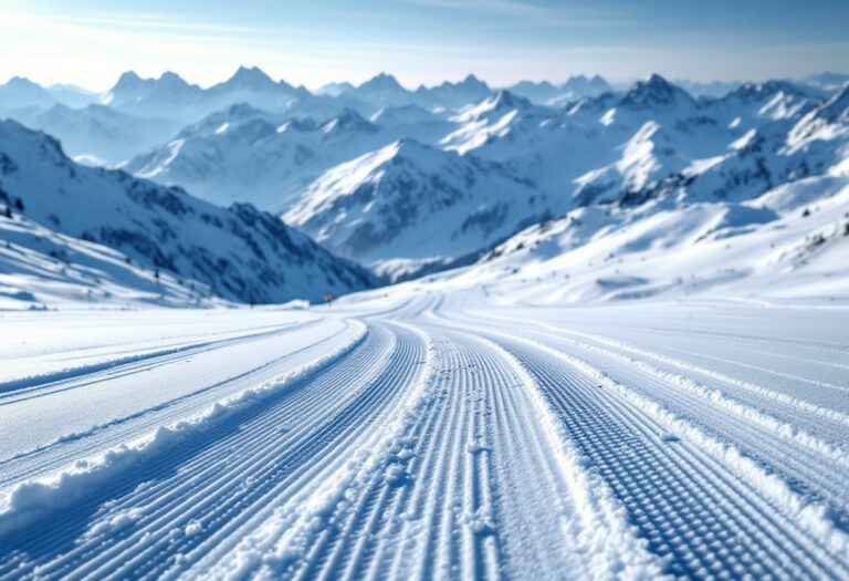 Atleti in azione ai mondiali di sci alpino a Saalbach