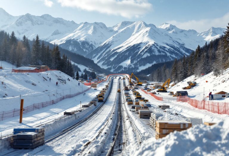 Immagine del sabotaggio a Cortina contro le Olimpiadi 2026