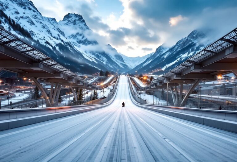 Pista di bob a Cortina danneggiata prima delle Olimpiadi