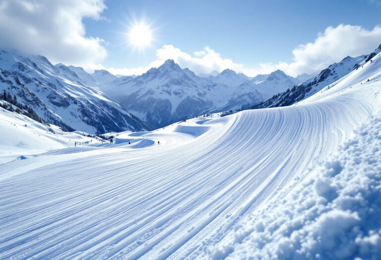 Atleti in azione durante una gara di snowboard cross a Saalbach