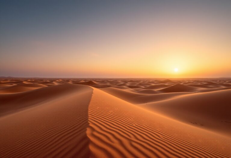 Panorama del deserto mauritano con oasi e cultura locale