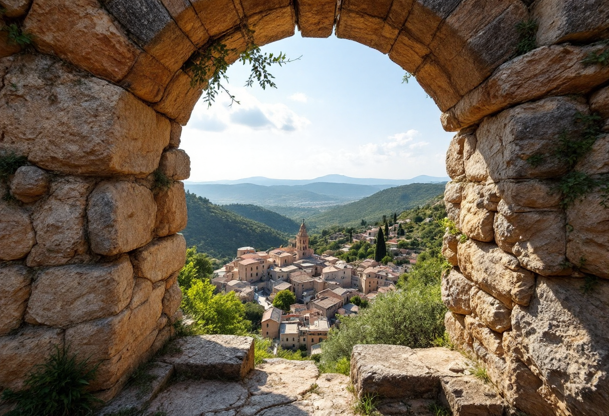 Scorcio di un paesino dimenticato in Sicilia