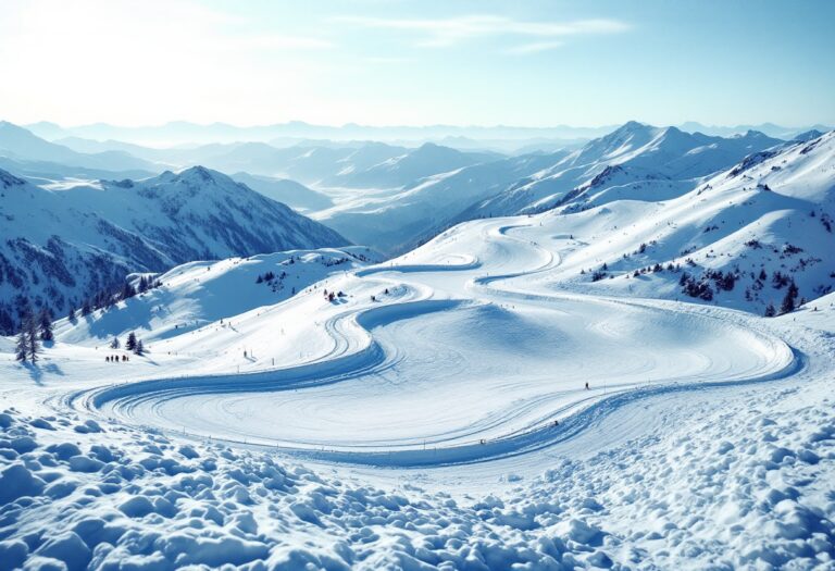 Atleti in azione durante una gara di snowboard cross